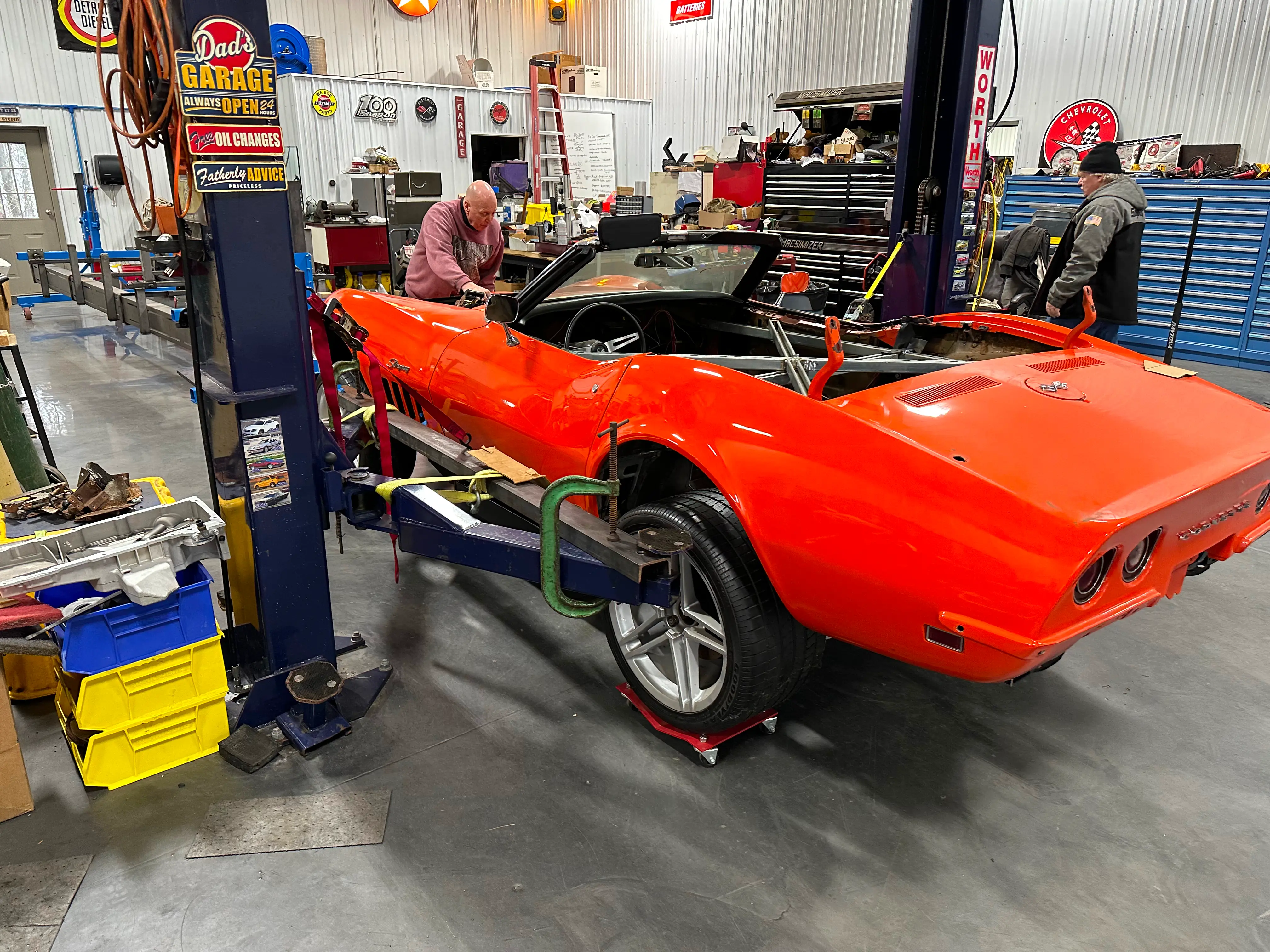 The body almost all the way down