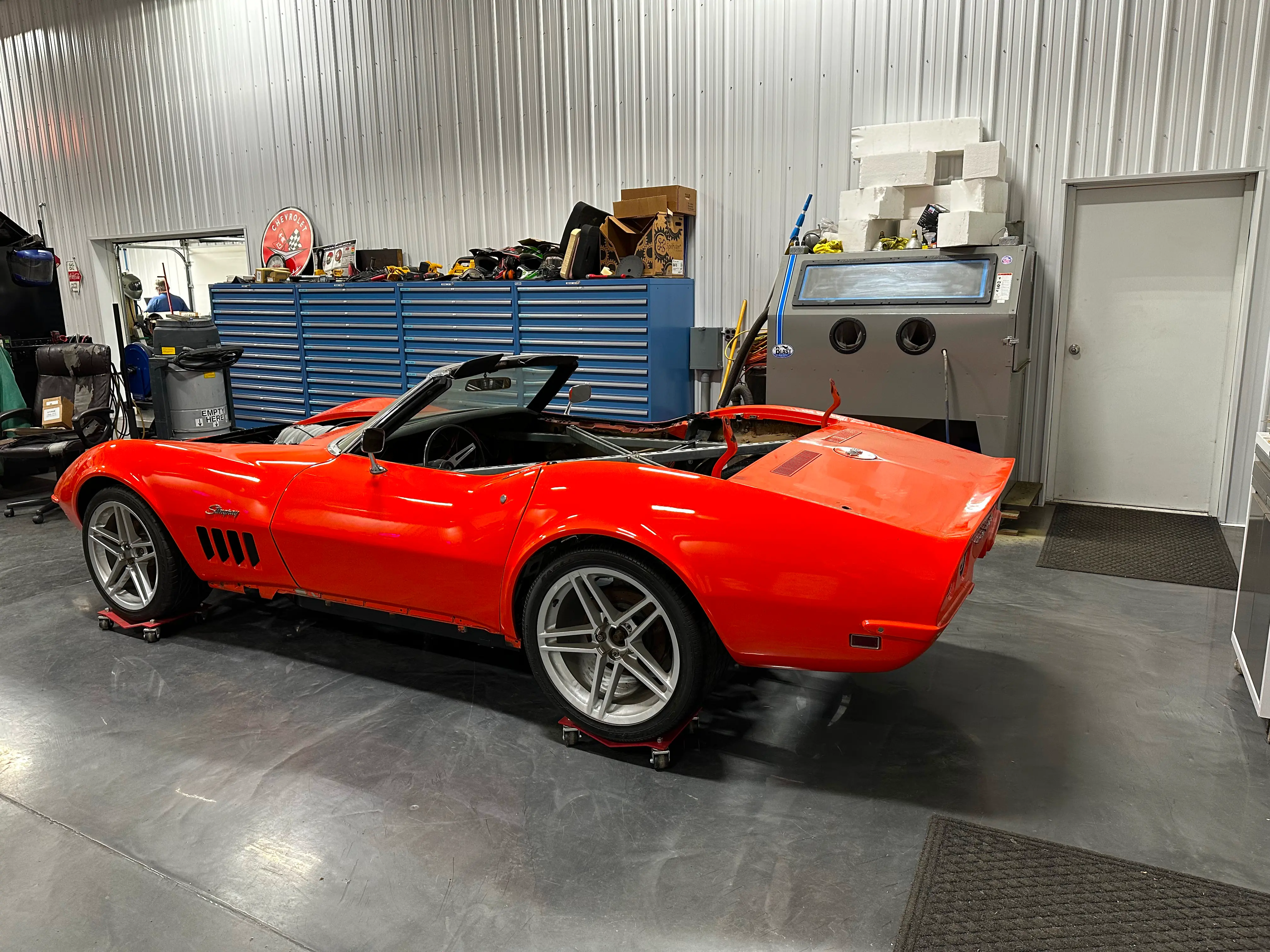 Glam shot of the body on the chassis