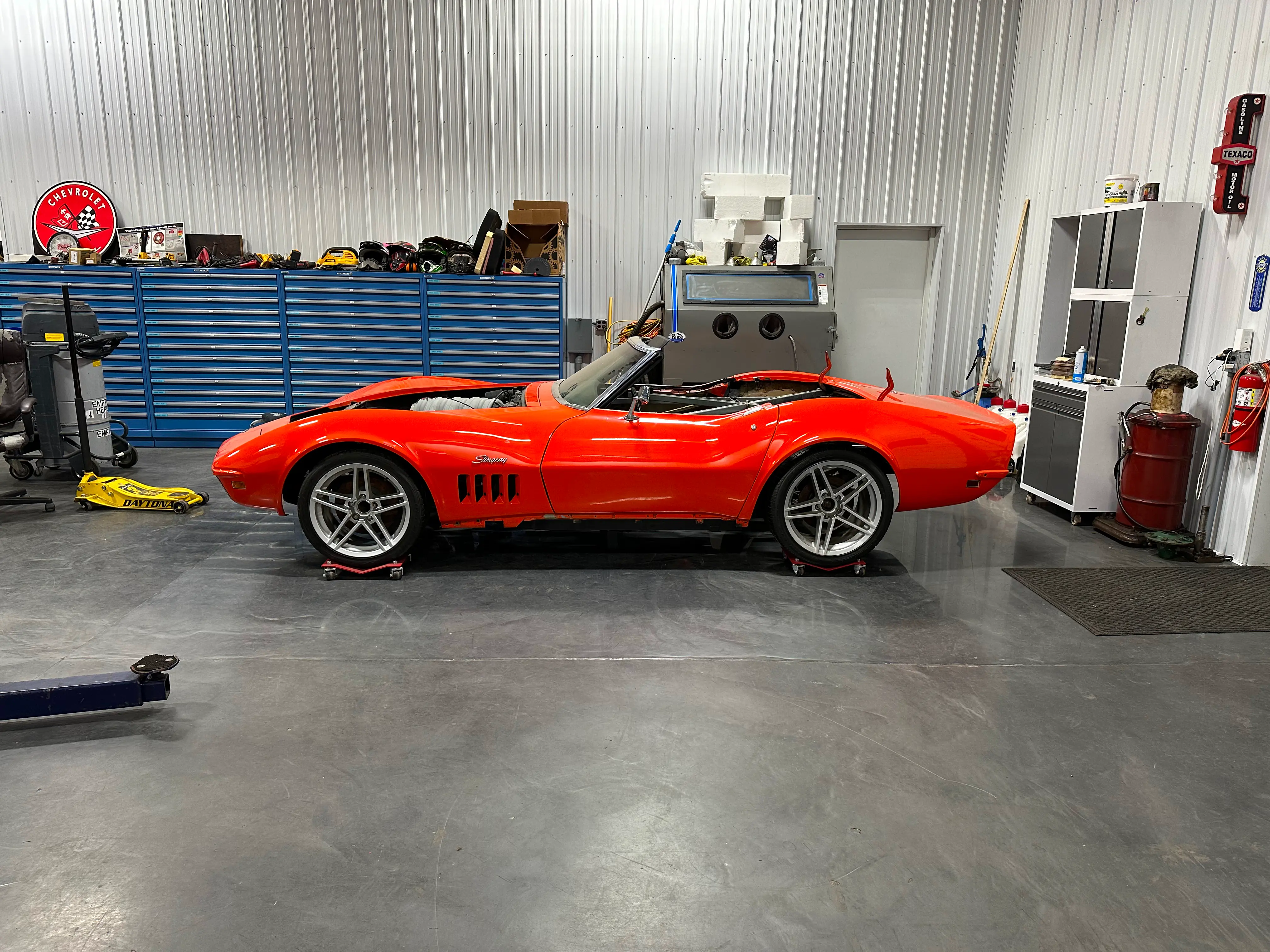 Glam shot of the body on the chassis