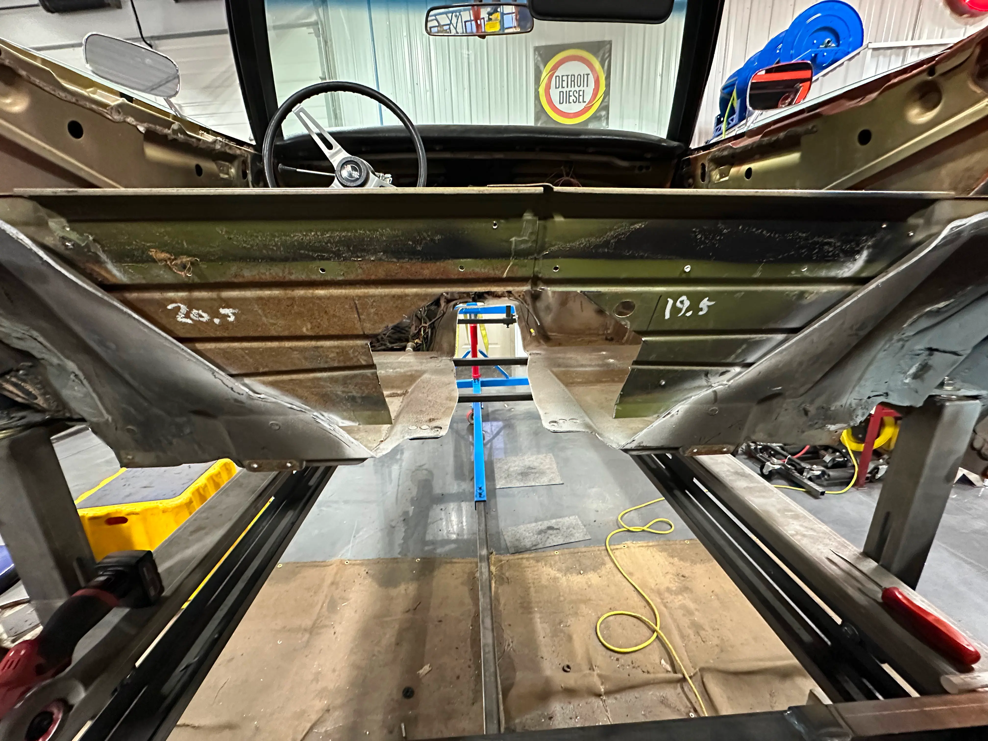 The hole in the rear wall