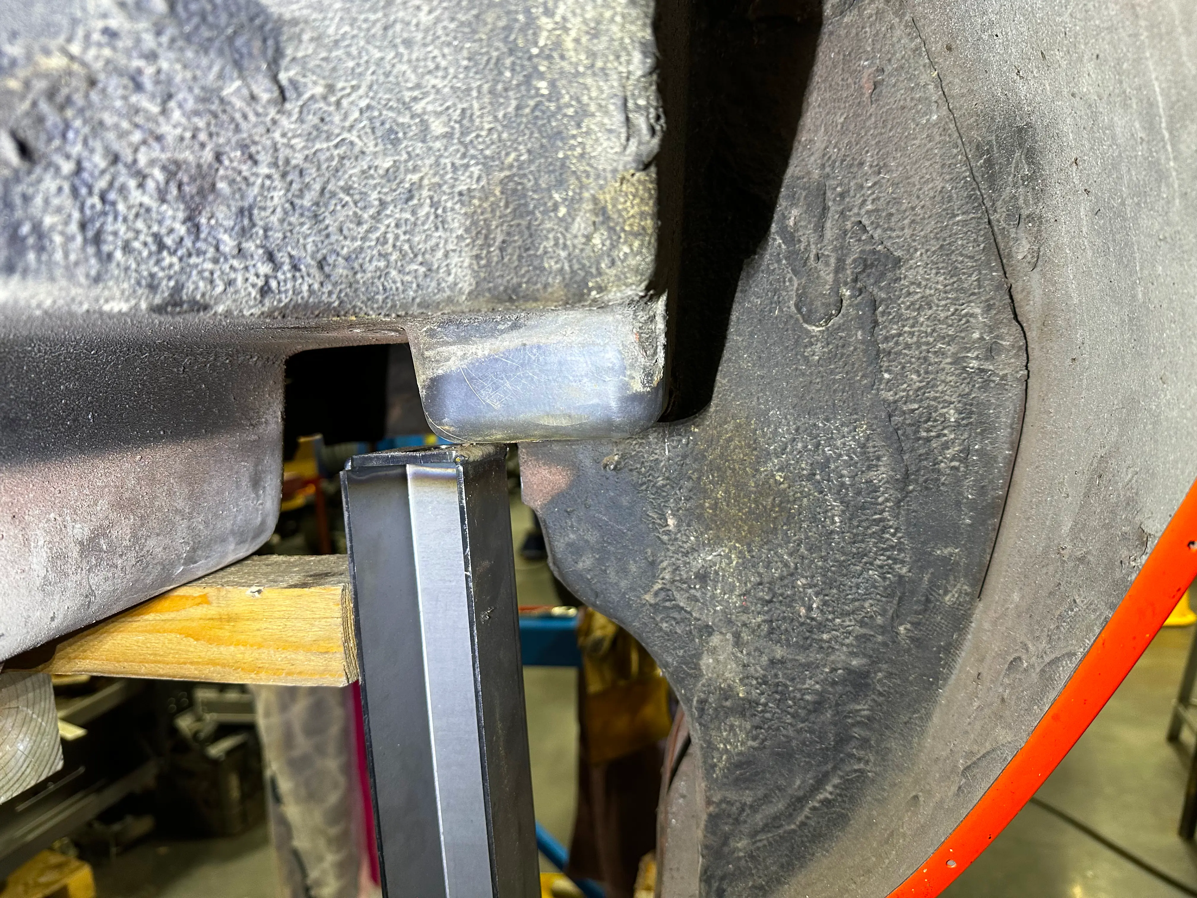 Number 4 body mount before